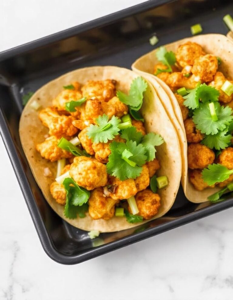 Spicy Roasted Cauliflower Tacos